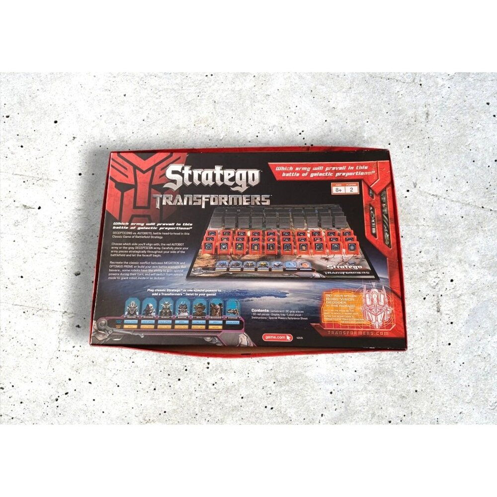 Stratego Transformers Vintage Collector's Board Game Ages 8+ Great Christmas Gif